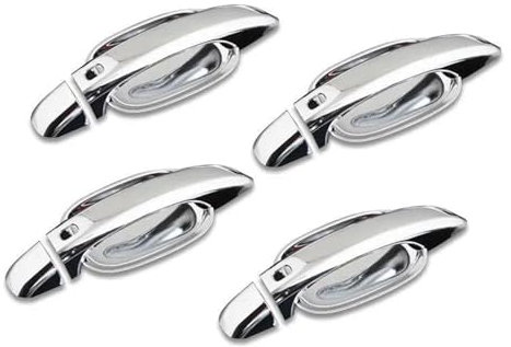 Stilvoll und langlebig ABS Chrom Auto Seite Türgriff Abdeckung Schüssel Aufkleber Trim Styling Zubehör Für Audi S4 A5 2009 2010-2015 (Color : Silver Handle-Bowl)