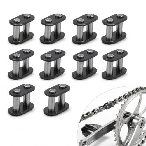 Hominas Kettenmeister Verbindungsglied, 10 Stück T8F Chain Master Link Stahl Motorrad Kettenglieder für Motorrad Dirt Bike Master Verbindungsglied