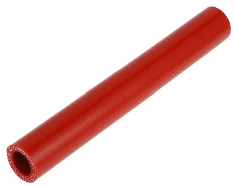 X AUTOHAUX 1 tuyau de refroidissement universel en silicone rouge de 18 mm ID 200 mm de longueur 0 degrés pour voiture