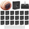 GESDYO 20 Stück gummifüße quadratisch schwarzer Gummifußmatten gummifüße schraubbar 30x30x10mm gummifüße möbel，geeignet für alle Arten von Möbeln, Tischen, Stühlen und Böden