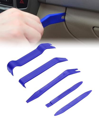 Flaconi 5pcs Hebelwerkzeug Auto,Demontage Werkzeug Auto,Kunststoff Hebelwerkzeug,Auto Verkleidung Werkzeug,Türverkleidung Werkzeug für Fahrzeug Innen Verkleidung Reparatur Zierleisten Keil Clip Löser
