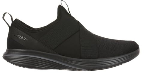 MBT JIN Zapatillas de Deporte para Mujer sin Cordones. Deportivas Caminar Anatómicas y Cómodas. Calzado Fisiológico Confort y Estabilidad con Suela Curva. Sneakers Modernas. Color Negro