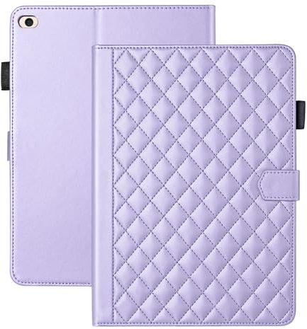 Vaitasy Funda para iPad Mini 5/4/3/2/1 7.9 Pulgadas Business Cuero PU Tablet Carcasa para iPad Mini 5th/4th/3rd/2nd/1st con Ranura para Tarjeta Púrpura