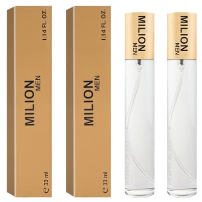 NAINA Herrenparfums Set Milion Men 2x 33ml – Parfums für Männer – Parfümfläschchen Spray, Eau de Parfum – Inspiriertes Herren Parfüm - Einzigartige Düfte - Herrendüfte Satz mit zwei 33ml