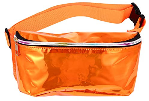 LIFKOME Transparente Bauchtasche Für Damen PVC-Material Mit Reißverschluss-Design Durchsichtige Hüfttasche Als Modisches Accessoire