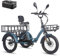 Fafrees F20 Mate Elektro Dreirad für Erwachsene 23,45Ah/1125,6Wh Akku Straßenzulaßung [ Offiziell ] E-Bike Herren 180kg, Elektrofahrrad Damen 65N.m, Electric Bike 65N.m, E 3 Räder bis 115KM Ebike
