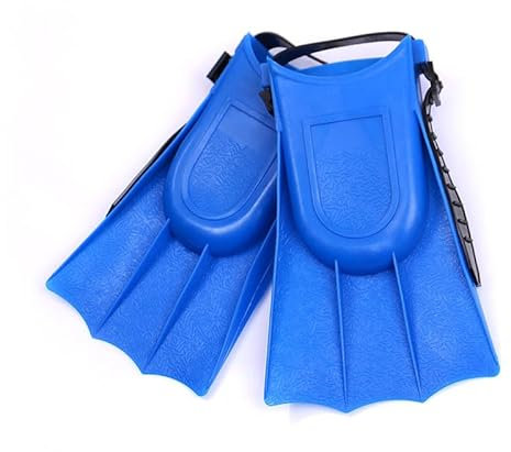 Palmes de Natation réglables pour Enfants, plongée en apnée, plongée en Piscine (Bleu)