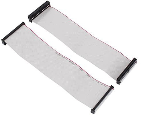 TA-VIGOR 40-Pin Female to Female Flat Ribbon Cable, 2.54mm Pitch, 20cm Length IDE Ribbon Cable for Digital Cameras, Laptops, LCD TVs, Arduino 2Pcs