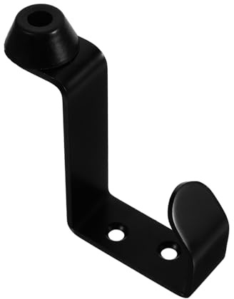 Black Stainless Steel Door Stop Coat Hook for Home Use