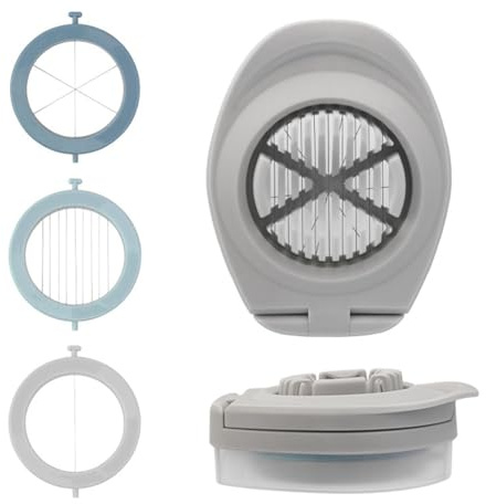 Asyduey Multifunctional Egg Slicer Egg Cutter Stainless Steel Blades with Storage Box for Egg Slicer Easy Install B