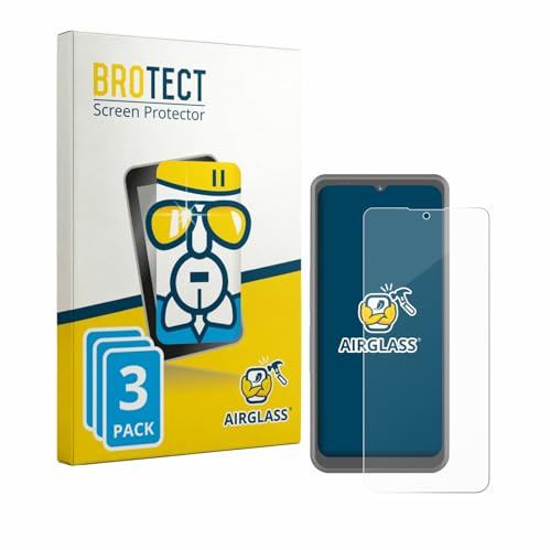 BROTECT Schutzglas für Sonim XP Pro Thermal | 3 Stück Transparenter Displayschutz Made in Germany Schutzfolie Panzer Folie Glas 9H Anti-Fingerprint Einfache Montage Clear