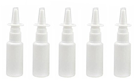 Nasenspray-Behälter, tragbar und nachfüllbar, auch für Make-up und Wasser geeignet, für zu Hause und unterwegs, aus Kunststoff, Weiß, 12 Stück