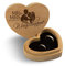 Hochzeit Ringbox Herz Ringkissen Ringschachtel individuell 10 x 8,5 cm Garapa Holz - Mr & Mrs