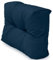 Spatium Palettenkissen Set abnehmbar Bezug wasserdicht gesteppt Palettenauflage Palettenpolster Palettensofa Palettenmöbel Dunkelblau Kurzes Rückenkissen 60x40x15