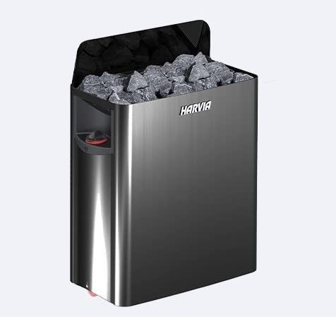 Harvia The Wall Black Steel - Estufas de sauna (8 kW)