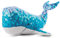 NICI Kuscheltier Wal 22cm in modischem Polygondruck & Strukturiertem Plüschmaterial – Wal Plüschtier für Mädchen, Jungen & Babys – Stofftier zum Kuscheln & Spielen – Kuscheliges Schmusetier