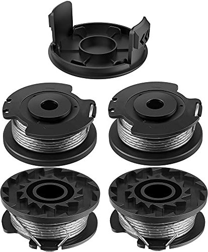 5 Pièces F016800569 Bobines de fil de Rechange pour débroussailleuse Bosch EasyGrassCut, F016800385 Bobine de Rechange de Tondeuse Compatible avec ART 23SL et ART 26SL (4pcs + 1pcs)