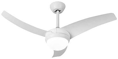 Ventilador motor DC con luz KUSI blanco FABRILAMP