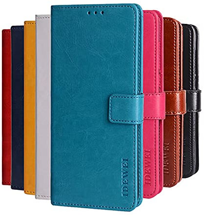 Hauw Funda ZTE Blade A31 Plus,Funda para Teléfono Móvil con Billetera de Cuero PU con Hebilla Magnética para ZTE Blade A31 Plus,Cielo Azul