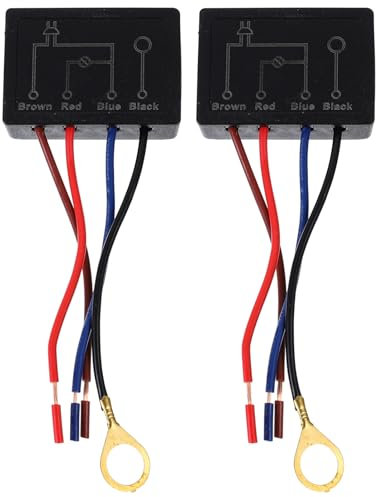 2Pcs Touch Light Dimmer Touch Lampada Riparazione Del Kit di Riparazione Sensore di Ricambio Tagno Interruttore Nero 1A
