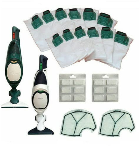 GE.RA SACCHETTI FOLLETTO VK 140 VK 150 12PZ +12 PROFUMI +2 FILTRO MOTORE SACCHI FILTRI