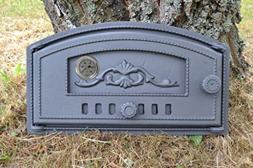 SEZAM, porte de four en fonte, porte de four massive épaisse, porte de four à pizza gaucher, portes pour fours à pizza, fours à pain, cuisines de jardin et fumoir 6.50x27.50x48.50CM
