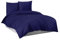 Mixibaby Bettwäsche Bettgarnitur Bettbezug Baumwolle 135x200 155x220 200x200 200x220, Größe:155 x 220 cm, Design Bettwäsche:Dunkelblau Uni