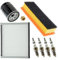 BESTPRICE Set di filtri di ispezione con 1x filtro aria, 1x filtro abitacolo, 1x tappo di scarico olio, 4x candele Super Plus YR7DC Compatibile con FORD KA (RU8), LANCIA YPSILON (843_)