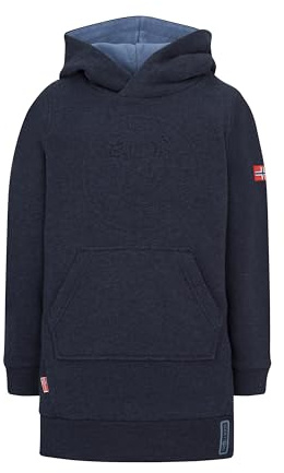 Trollkids Girls Sandefjord Dress 128, Navy/Lotus Blue