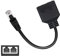 Jaimela RJ45 Splitter Adapter Kabel, LAN Ethernet Kabel Extender Netzwerk Adapter Stecker, für Ethernet Cat 5/6/7 LAN Ethernet Kabel Extender Surfen gleichzeitig (1 auf 2)