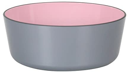 BigBuy Home Cuenco Melamina Rosa/Gris 600 ml 14 x 6 cm
