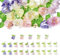Boutigem 25 Stück Acryl-Tulpen-Lilien-Blumen-Anhänger mit Perlen, gemischte Farben, für Schmuckherstellung, Armband, Halskette, Ohrringe, Ornament, Perle Kunststoff Acryl Acrylnitril-Butadien-Styrol