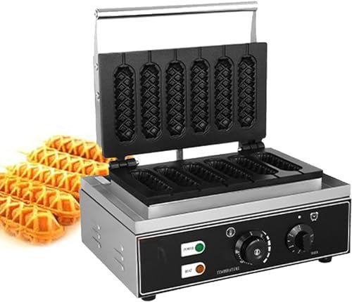 Commercial Hot Dog Waffle Maker Electric Lolly Waffle Maker Corn Dog Maker Waffles Nonstick Commercial Waffle Hotdog Maker Machine Adjustable Temperature for Hot Dog Waffle Crispy ( Color : Style2 )