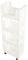 Carrello Portaoggetti Scaffale per la Casa Ruote per Bambini Scaffale da Pavimento Scaffale per Libri Illustrati Mobile per Scaffali per Scaffali (White)