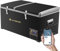 AAOBOSI Kompressor Kühlbox 78L, Kühlbox Auto Mit APP-Steuerung, 12/24V und 100-240V Kühlbox Elektrisch, Kühlbox Kompressor bis -20 °C für Auto, LKW, Boot, Reisemobil, Camping,Doppelzone