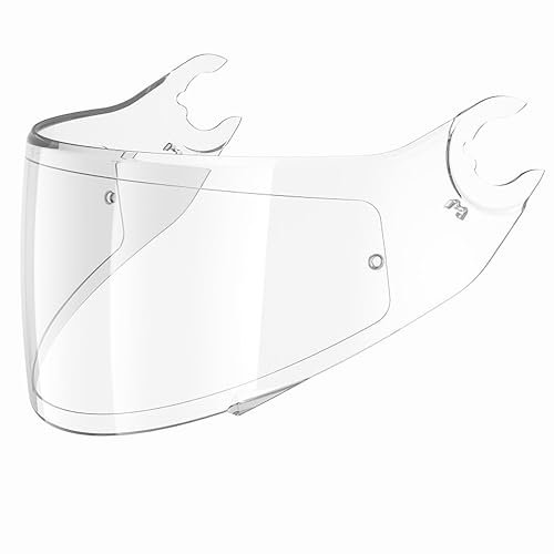 Everalo Visiera compatibile con Shark Spartan - Spartan 1.2 - Skwal - Skwal 2 - D Skwal - Visiere Casco VZ160 VZ165 - Pinlock Ready - Antigraffio (Trasparente)