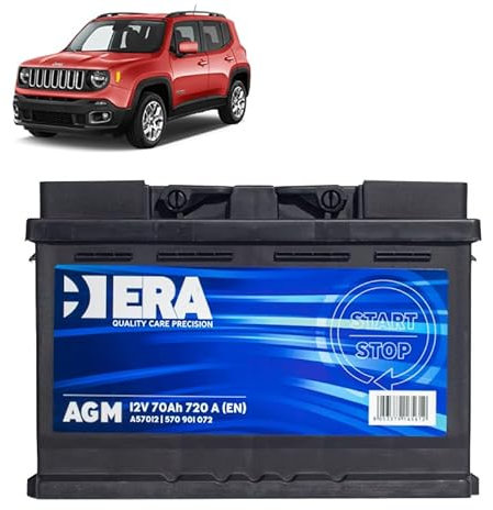 Batteria 70Ah A.G.M. per Jeep Renegade 2.0 CRD gasolio 2014+
