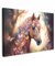MuchoWow© Leinwände Groß 120x80 cm XXL Wall Decoration Bilder Kinderzimmer Mädchen Pictures Canvas Painting Wanddekoration Jugendzimmer Deko Mädchenzimmer Pferde - Natur - Blumen - Schmetterling