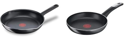 Tefal Day By Day On Poêle 32 cm, Non induction, Revêtement antiadhésif sûr, Fonction Thermo-Signal & C38804 Poêle à frire en titane dur Essential, 24 cm, revêtement anti-adhésif