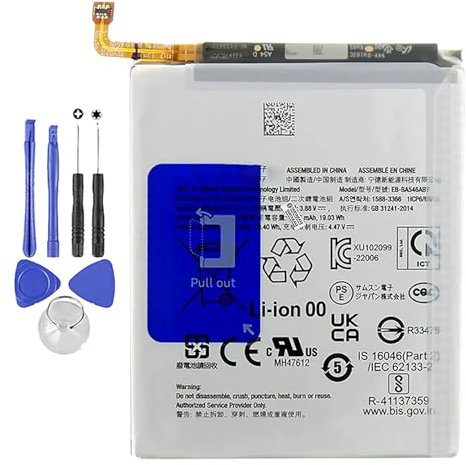 BATTERIA COMPATIBILE PER SAMSUNG GALAXY A34 / A54 (5G) / EB-BA546ABY 5000MAH NUOVA CON KIT CACCIAVITI