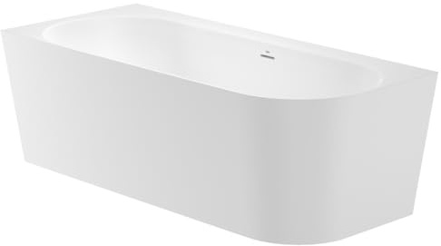 Roca - Baignoires d'angles - Baignoire d'angle gauche RAINA 320L en Stonex avec vidage et siphon - 1800 x 800 mm - Blanc -