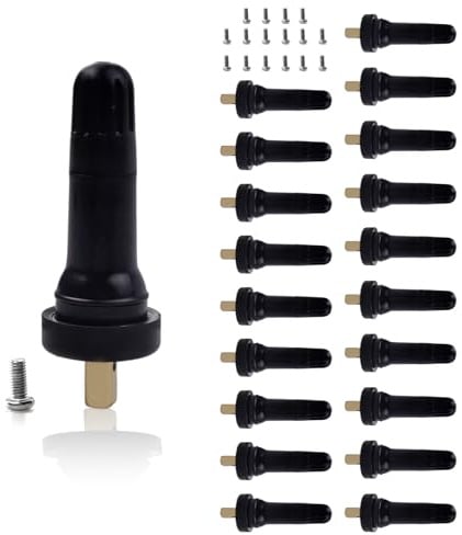 20 Stück Reifendrucksensor Ventil, Reifen Ventilstämme Ersatz Ventil Fuer Reifendrucksensor mit Befestigungsschraube, Reifendruckkontrollsystem TPMS Sensor Ventilschaft für Buick