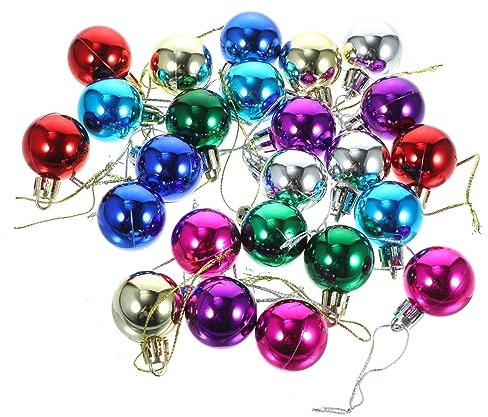 TOPBATHY 24stücke Weihnachtskugeln Anhänger Christbaumkugeln Hängen Dekoration Weihnachtskugel-Dekoration Schmuck Für Baum Party