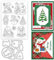 INFUNLY Weihnachtsklare Stempel Und Stanzschablone Für Kartenherstellung Winter Schneemann Gummistempel Weihnachtsmann Silikonstempel Und Stanzschablone Xmas Baum Transparente Stempel Für Feiertags DI