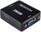 MAXTRACK CS40L VGA/HDMI Adaptateur [1x VGA Femelle, Jack Femelle 3.5 mm - 1x HDMI Femelle] Noir