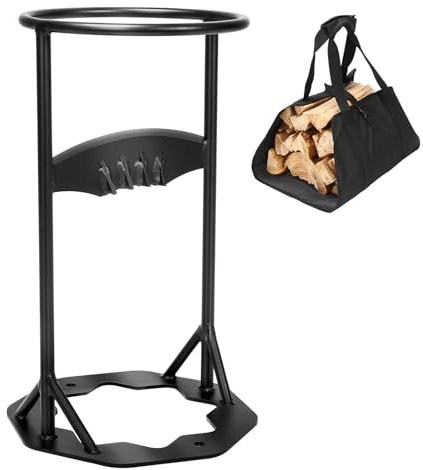 GFTIME Manueller Holzspalter Ø 25,9cm Knacker Brennholzspalter mit Brennholz Tragetasche – Anzündholzspalter Holzspalter Tragbarer Holzspalter Handschneider Keil Manueller Holzspalter für Campingplatz