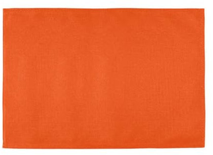 Orange Red Solid Color Pure Plain Wipe Clean placemats for Dining Table Kids Reusable placemat placemat Washable My Plate placemat Table Place mats Set of 6 12x18