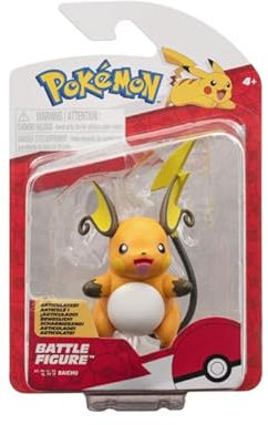 Pokémon Battle Figure Pack - 5cm Figure Raichu Yellow/orange - Official Pokemon playset for Children 4+ Years