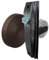 IdeaGenesis - Pack Recogedor persiana para Empotrar en Obra y Cinta color Bronce para persianas enrollables | Enrollador persiana y Correa 20mm | Sistema Universal (Marrón Cinta Bronce, Grande)
