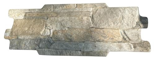 Piastrella Mattonella Gres Porcellanato Effetto Pietra, dim 16 x 40 cm, 14 Pezzi, 0,90 mq, per Rivestimento Interno/Esterno
